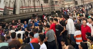 حادث القطار بمنقطة الكوبري الجديد