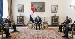الرئيس السيسي مع وزير الخارجية الايراني